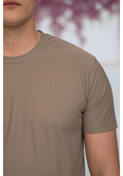 Paul Martin Slimfit Lyocell Kumaş Likralı Küçük Armürlü Bisiklet Yaka T-shirt Kahverengi Paul Martin Slimfit Lyocell Kumaş Likralı Küçük Armürlü Bisiklet Yaka T-shirt Kahverengi