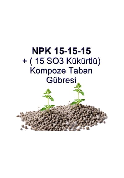 5 KG 15 15 15 Kompoze Azot Fosfor Potasyum Kükürt Çinko Gübre