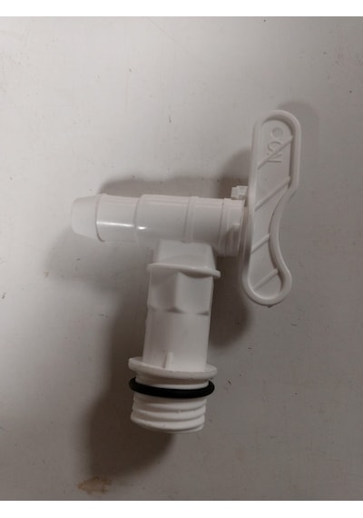 2 Adet - Plastik Musluk 3/4 Dişli Bahçe & Sulama Musluğu Beyaz