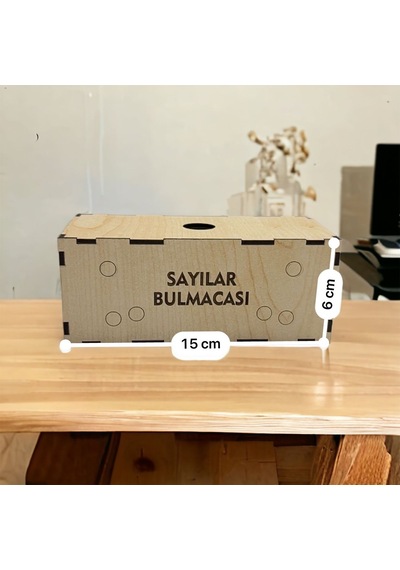 Dalyan Ahşap Eğitici Öğretici Yapboz Sayılar Bulmacası Puzzle Montessorie Seti