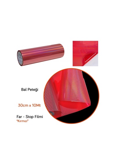 Guard Far Stop Filmi Bal Peteği Kırmızı 30 Cm X 10 Mt