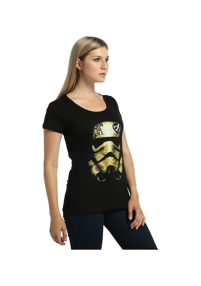 Bant Giyim - Star Wars Trooper Siyah Kadın T-Shirt Tişört
