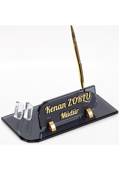 Forte Kristal Masa İsimliği Yeni İş Ofis Masaüstü İsimlik