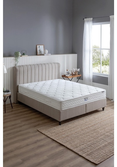 Yataş Bedding Blue Star Yatak, Lento Baza, Somni Başlık Çift Kişilik 3'lü Set 160x200 -  Bej