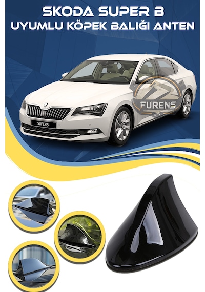 Skoda Superb Uyumlu Oto Balık Sırtı Anten Elektrikli Köpekbalığı Balina Tavan Anten