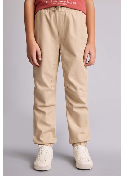 Defacto Jogger Fıt Gabardin Pantolon Erkek Çocuk B6713A824SM Bej