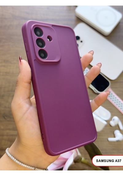 Samsung Galaxy A37 Uyumlu Kamera Korumalı Darbeye Dayanıklı Renk Atmayan Keep Silikon Kılıf Mor
