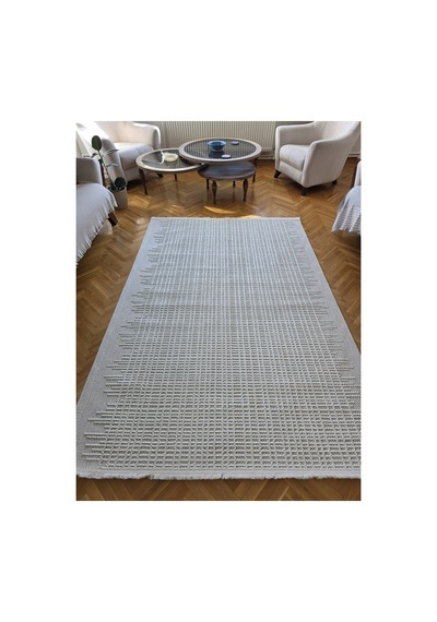 Badelya Home Monaco 0220 Krem İskandinav Sisal Bukle Yumuşak Özel Ölçü Salon Koridor Mutfak Halısı Yolluk 0220-krem