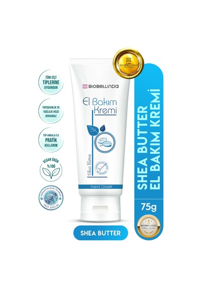 Doğal El Bakım Kremi Nemlendirici Bakım Shea Butter El Kremi 75 Ml Alkol İçermez