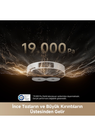 Dreame L40S Pro Ultra 19.000 Pa Emiş Gücü Robot Süpürge Beyaz