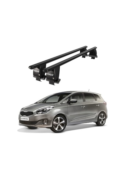 Royal Kia Carens 2013-2019 Uyumlu Siyah Kilitli Ara Atkı Port Bagaj Tavan Barı