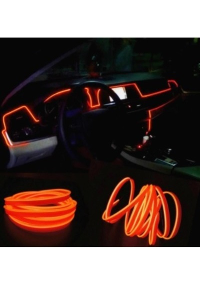 Ip Neon - Ip Neon Led Turuncu 2 Metre - Araç Içi Ip Neon Led - Torpido Ip Led - Torpido Led