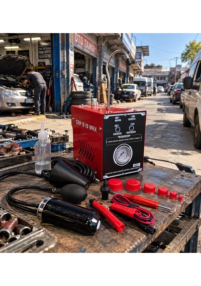 Duman Hava Kaçak Test Cihazi Çift Motorlu Full Ekipman İlk Dolum Sıvısı Hediyeli Kırmızı