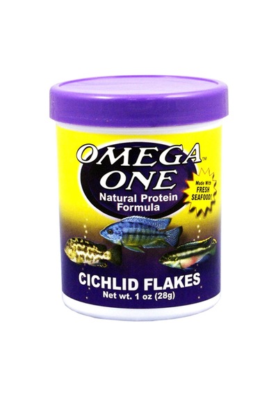 Omega One Cichlid Flakes 50gr Açık