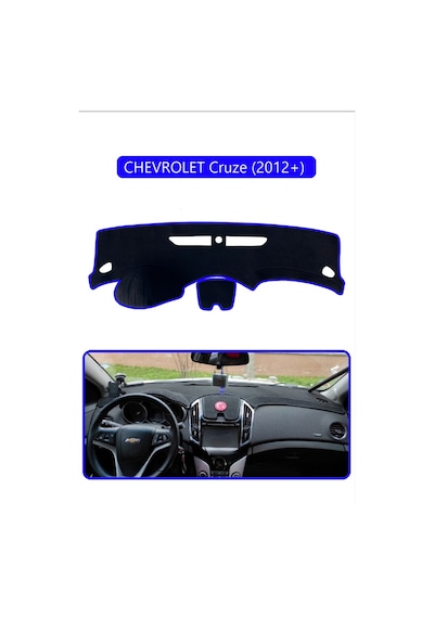 Chevrolet Cruze 2008-2011torpido Koruma Halısı Mavi Kenar