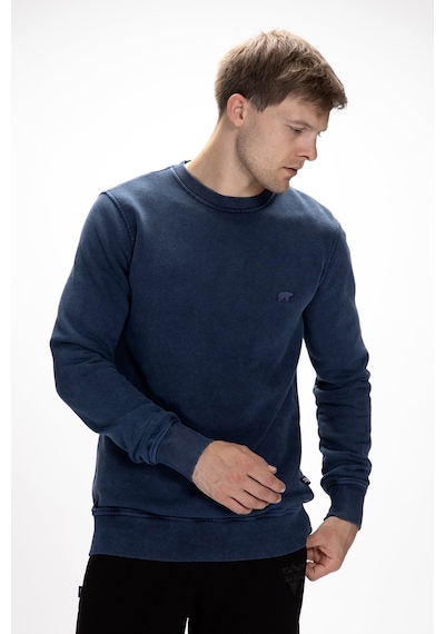 Bad Bear Dab İndi Go Crewneck Erkek Sweatshirt İndigo