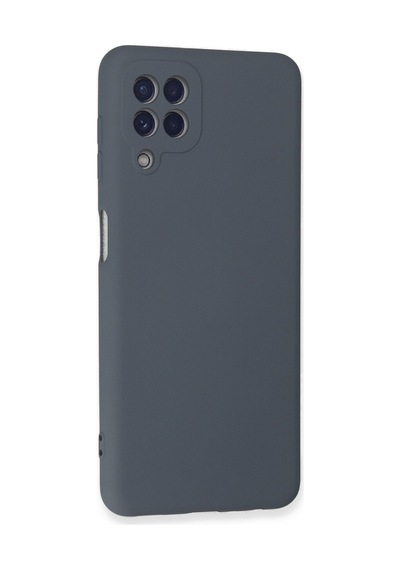 Samsung Uyumlu Galaxy A22 Uyumlu Kılıf Nano İçi Kadife Silikon - Gri