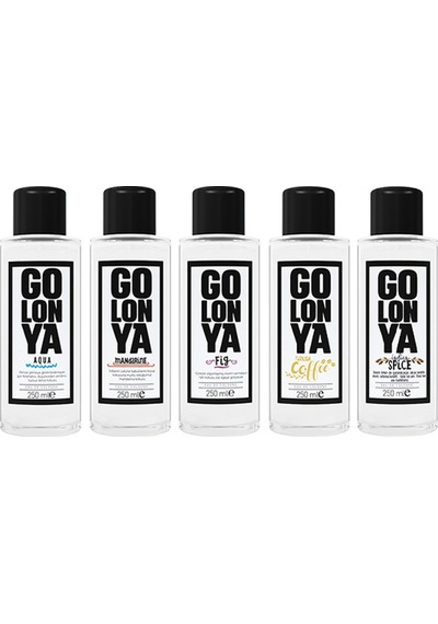 Golonya Auqua + Coffee + Fig + Mandarine + Spice Kolonya 5 x 250 ML