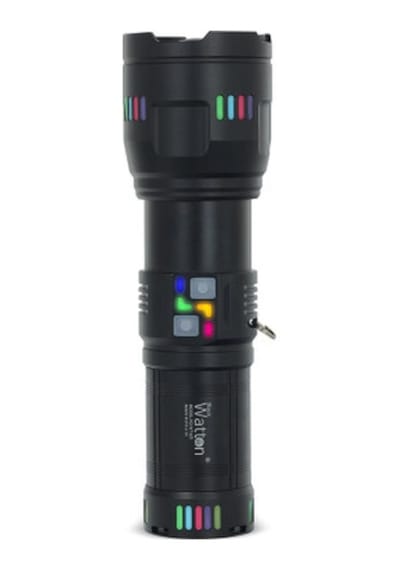 Watton Wt-631 30000 Lümen Lazer Etkili El Feneri Siyah