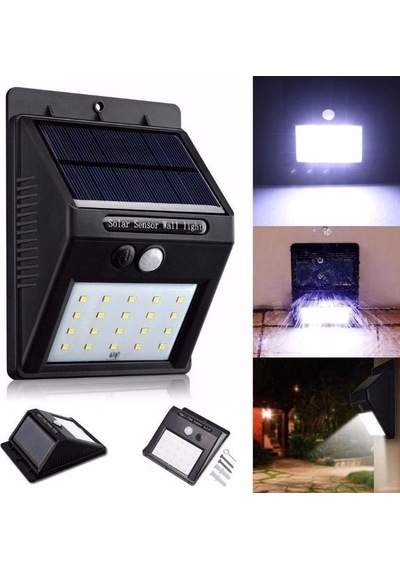 Hareket Sensörü İle 30 Led Güneş Odaklama Sensörlü Işık