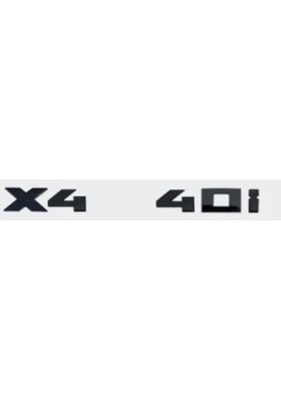 X4 40i Siyah Bagaj Yazısı 3a 3d 3abs