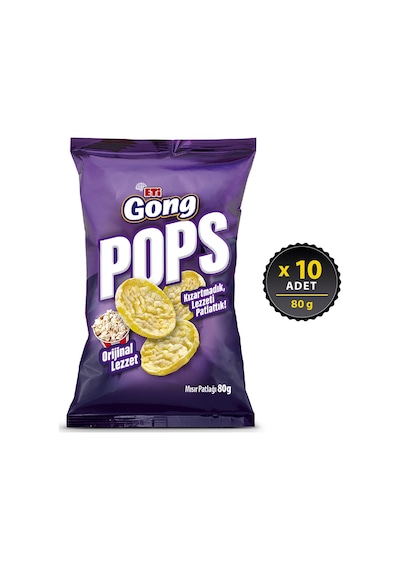Eti Gong Pops Sade 10 x 80 G