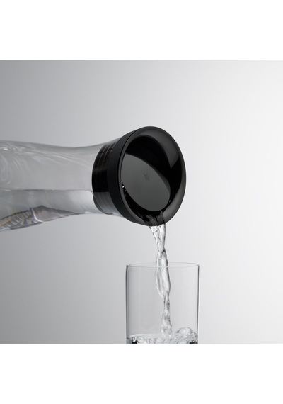 Wmf Basic Cam Su Sürahisi, 1 L, Kapaklı, Silikon Kapaklı, Akıllı Kapak Teknolojisi, Siyah Sku: Smg8690010525918