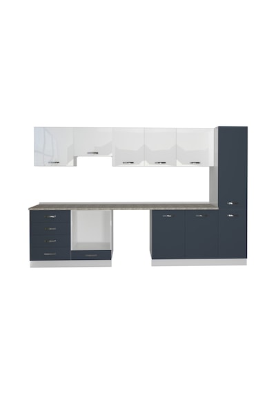 Decoraktiv Elite 325q Ankastre Fırın Modüllü Mdf Hazır Mutfak Dolabı - Tezgah Dahil - Antrasit - Beyaz Decoraktiv Elite 325q Ankastre Fırın Modüllü Mdf Hazır Mutfak Dolabı - Tezgah Dahil - Antrasit - Beyaz