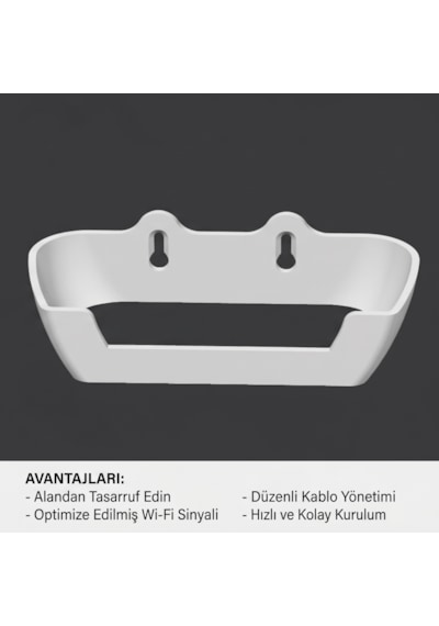 Deco Be25 Ve Be22 Wi-fi 7 Mesh Sistemi İçin Özel Üretim Duvar Montaj Aparatı