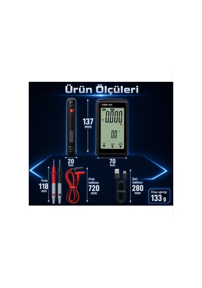 Victor 925 True Rms Akıllı Dijital Multimetre