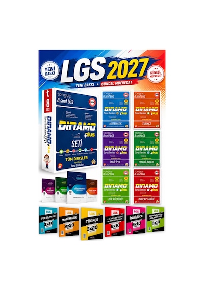 Lgs Genel 2026 Tonguç 8. Sınıf Tüm Dersler Dinamo Soru Bankası Ve Deneme Seti