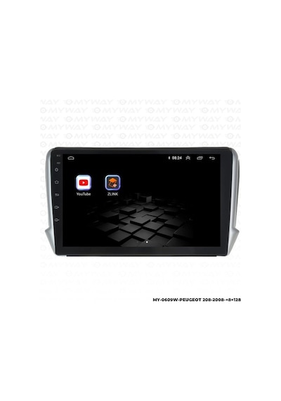 Myway Peugeot 2008 Android Multimedya Carplay Navigasyon Ekran - 8gb Ram+128 Gb Hdd - Myway