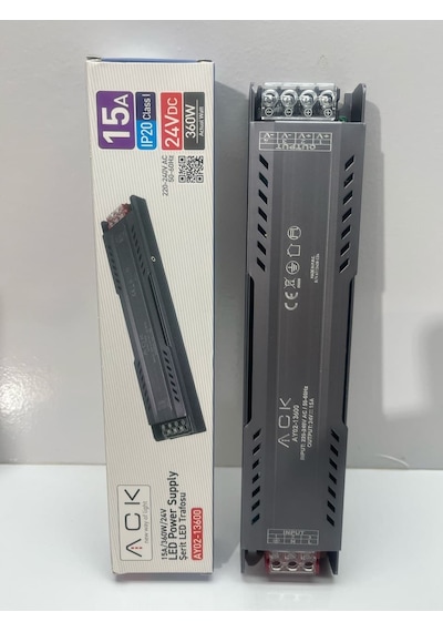 Ack 24v 15 Amper 360 W Slim Led Trafosu Ay02-13600 Seçenekler