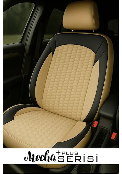 Ford Focus Titanium 1.0 Ecoboost 125 4 Kapı A/t 2019 Uyumlu Plus Serisi Tay Tüyü Bej Oto Kılıfı Tam Set