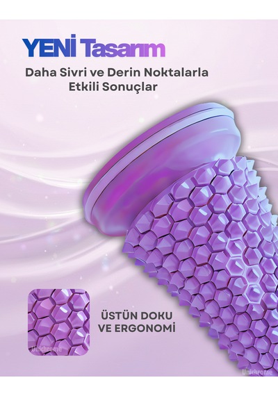 Ayak Masaj Silindiri - Derin Doku Masajı İçin Yüksek Performanslı Silindir Mor