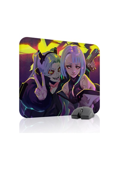 Cyberpunk Edgerunners Dikişli Kauçuk Oyuncu Mousepad V5 - 48x40 Xl Gaming Mouse Pad