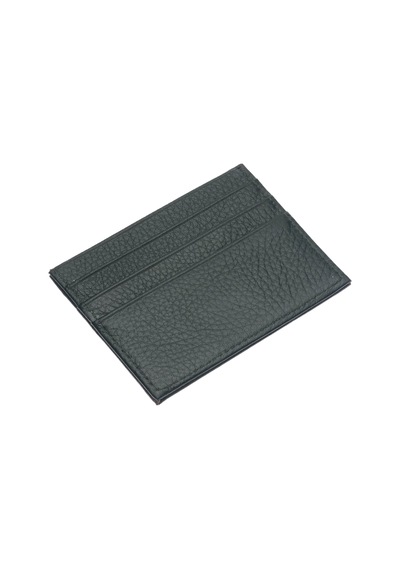 Westpolo Hakiki Deri Slim İnce Unisex Kartlık - Haki Haki