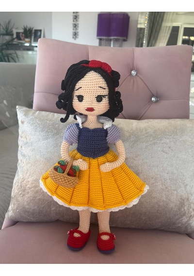 Pamuk Prenses Amigurumi Bebek 36 Cm 001