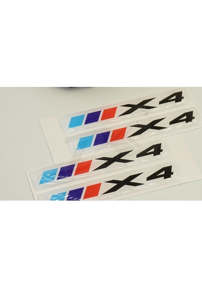 Bmw X4 Logo 3M 3D Damla Silikon Torpido Bagaj Çamurluk Logo Amble