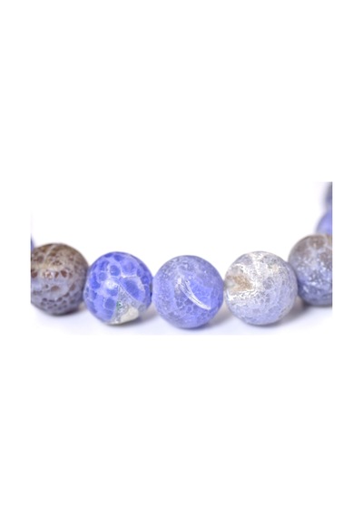 10 Mm Mavi Akik Bileklik Çok Renkli