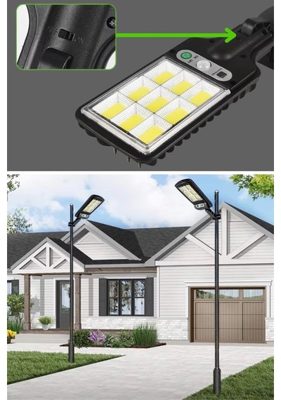 Buffer 3 Farklı Işık Modlu Güneş Enerjisiyle Şarj Olan Dış Mekan Uyumlu Kumandalı Solar D Standart