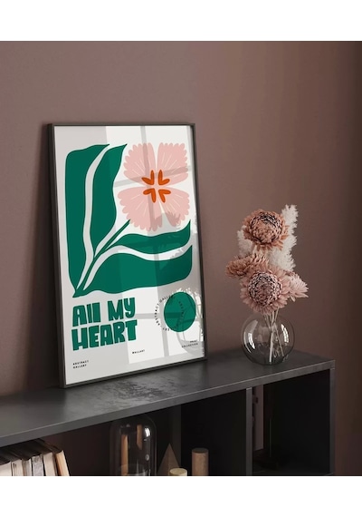 Çerçevesiz Poster Kalpten Gelen Bahar