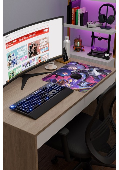 Durin Genshin Impact Anime Oyuncu V5 - 48x40 Xl Gaming Mouse Pad Fare Altlığı