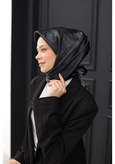 Silk Home Shiny Eşarp 75002-41 Siyah, Antrasit