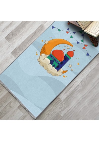 Evaşk Namazlık Dokuma Halı Kaymaz Muslumana Seccade 66x113
