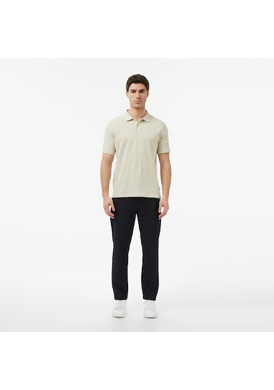 Nautica Erkek Bej Regular Fit Polo Yaka T-shirt Düz K65002t Bej