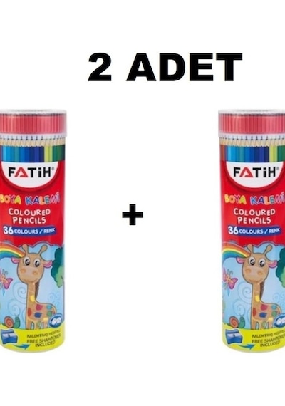 Fatih Metal Tüpte 36 Renk Kuruboya 2'li