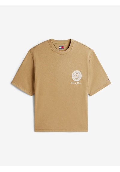 Tommy Hilfiger Tjm 90s Bılls Ss Tee Erkek Bej T-shirt - Dm0dm22332