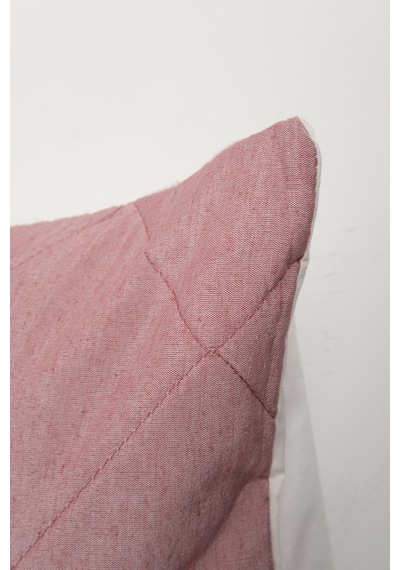 Kapitoneli Yastık Kılıfı 2 Adet 50x70 Cm Bordo