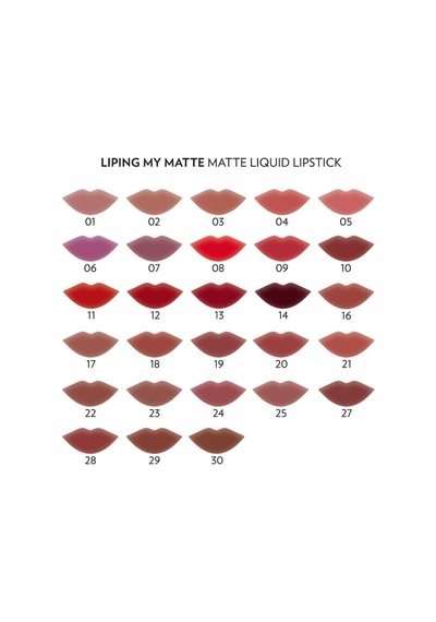 Golden Rose Liping My Matte Likit Ruj No: 17 - Suya Dayanıklı Ultra Mat Ruj Sku: Smg8690010429605